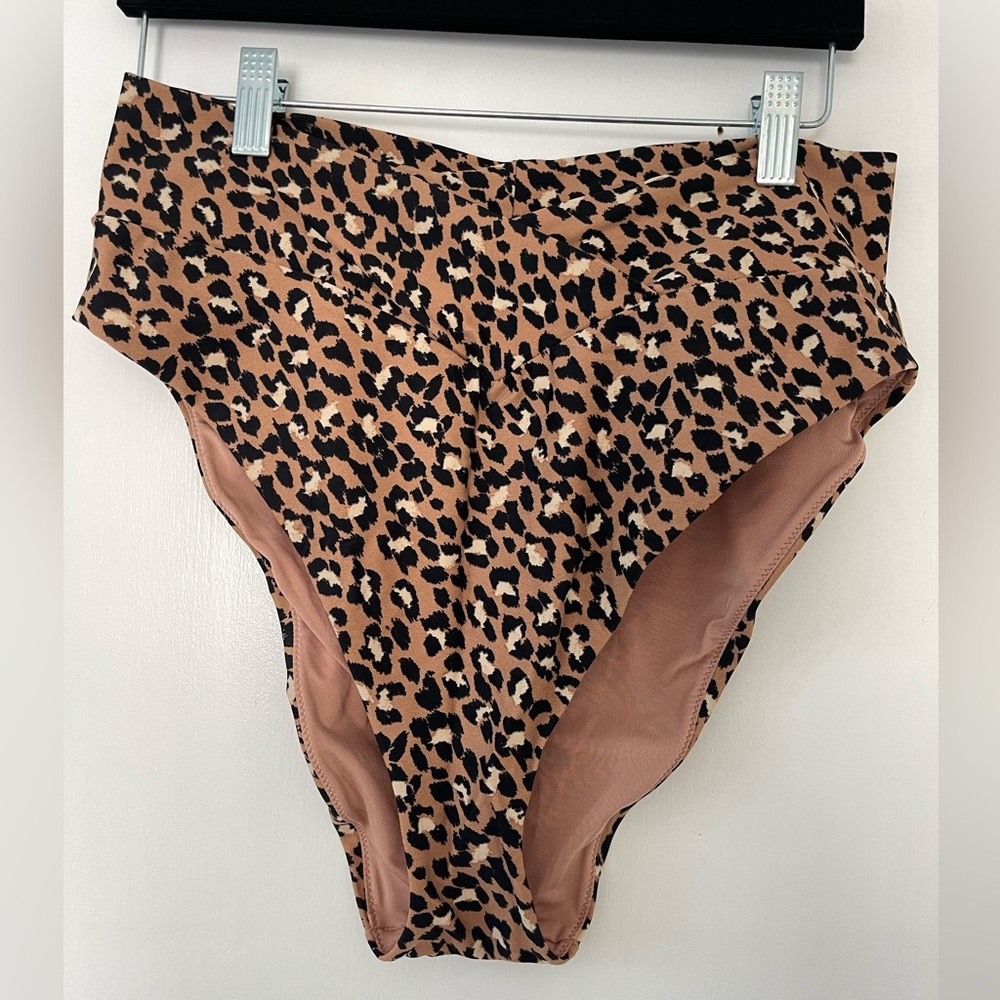 Aerie Leopard Print High Cut Bottoms
